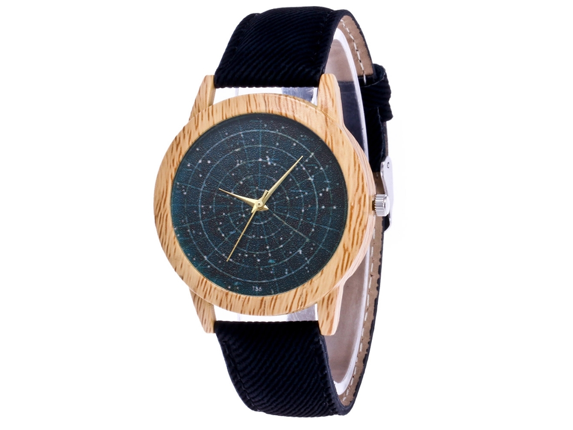 Reloj De Pulsera Zhoulianfa Para Mujer, De Aleación, Elegante, Analógico De Cuarzo, Negro, Duradero.