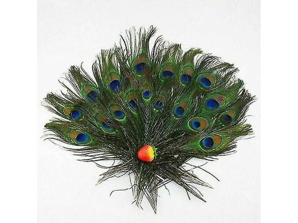2026-100 Plumas Cola Pavo Real Natural 10-12 Pulgadas Decoración Manual Calidad Alta Chk 10 Unidades