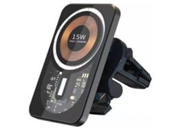 Cargador Auto Qi Fast Seguro Yizhood Negro