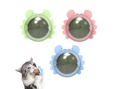 Catnip Ball Juguetes Catnip Organic Balls Juguetes Para Lamer Y Masticar Gatos ELKUAIE