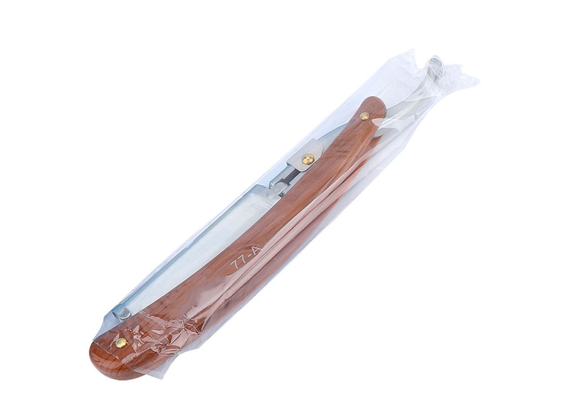Navaja Recta Plegable Profesional De Acero Inoxidable Para Afeitar Barba Y Depilación Manual Herramienta A-77