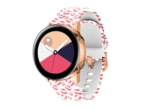 Correa Smartwatch para Samsung Galaxy Watch 46mm con Impresión de Silicona (Labios Rojos)