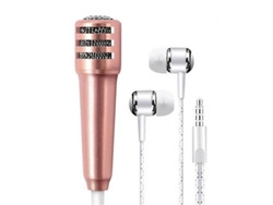 Micrófono Portátil De 3,5 Mm Para Estudio Estéreo Ktv Karaoke, Para Teléfonos Móviles, Auriculares Con Micrófono, Usb Mini