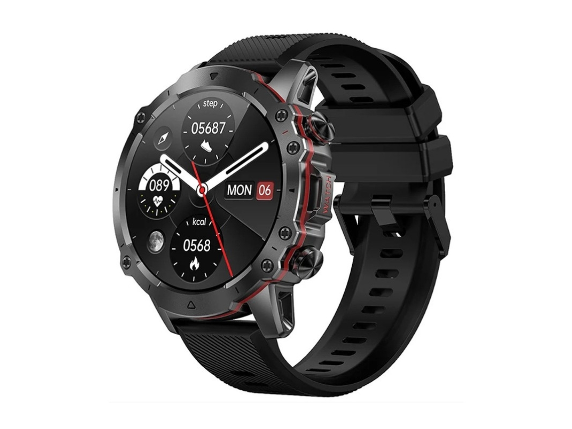 Reloj inteligente Bestvite con llamadas Bluetooth, pantalla de 1,43 pulgadas, monitorización de frecuencia cardíaca y presión arterial, y múltiples modos deportivos.