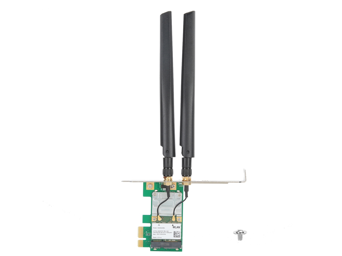 Adaptador Wlan Pcie Para Ordenador De Sobremesa, Tarjeta De Red 6200agn 2.4g/5g 300m 802.11an Para Win7/8/10/xp