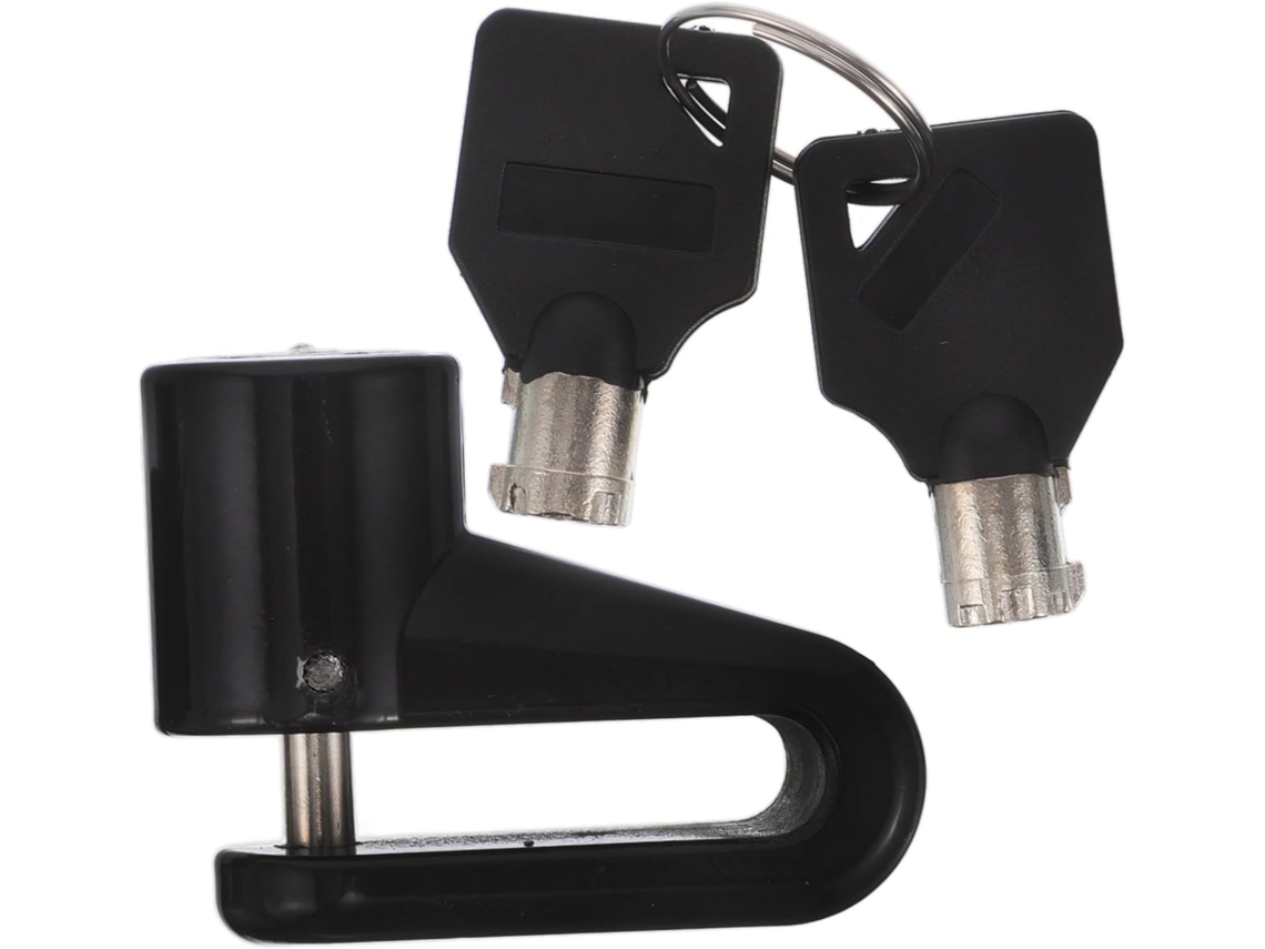 Candado De Freno De Disco Eléctrico De Aleación De Zinc Negro Para Motocicletas, Bicicletas Y Scooters - Candados De Seguridad Para Uso