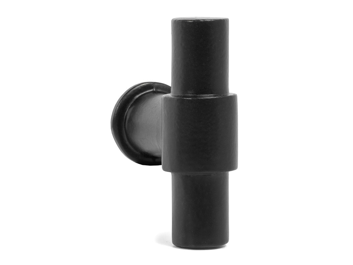 Tirador Zamak ''T'' 50Mm Acabados Negro Mate Latón Y Níquel Acabado Negro Mate JANDEL