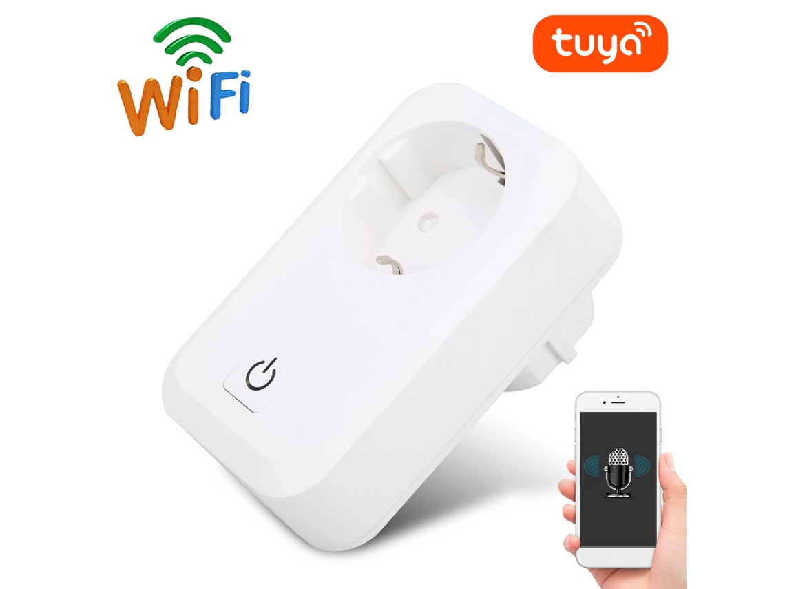 Socket Inteligente Wifi Control Remoto Por App Teléfono Voz Programable Antiincendio Tuya