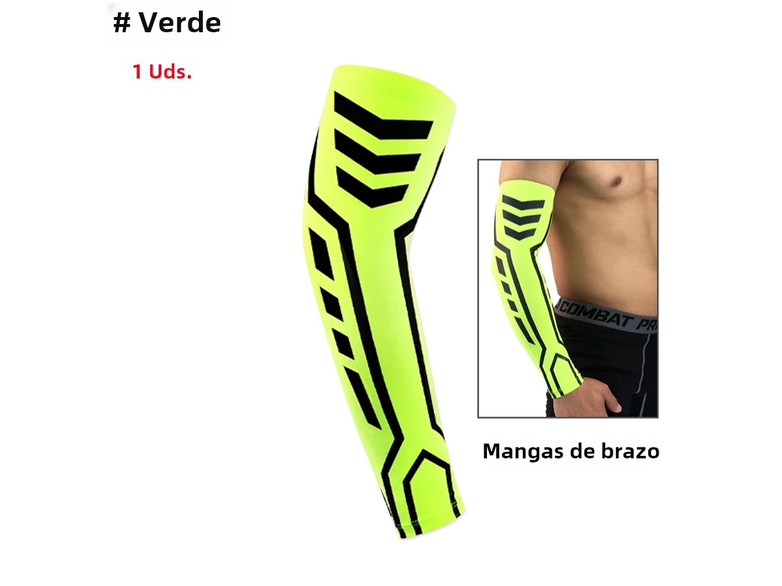 Brazalete deportivo de compresión, absorbe la humedad y el sudor, unisex, Mdug Warm (verde, 1 unidad)