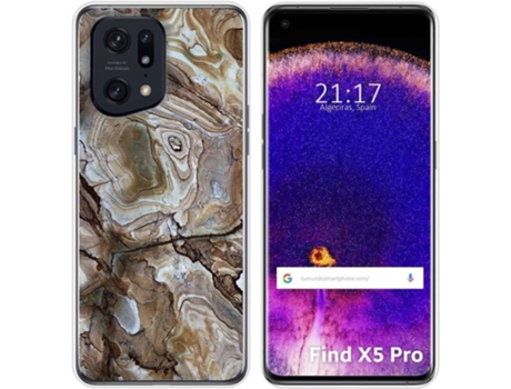 Carcasa para Oppo Find X5 Pro 5G TUMUNDOSMARTPHONE Dibujos Mármol 14 Multicolor