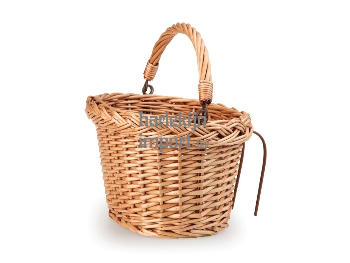 Cesta de bicicleta trenzada Egmont Toys, 18 x 20 x 16 cm