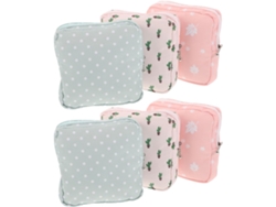 6 Pièces Étui Hygiénique Para Serviettes Menstruelles Rangement Compacto En Coton Protections Hygi...