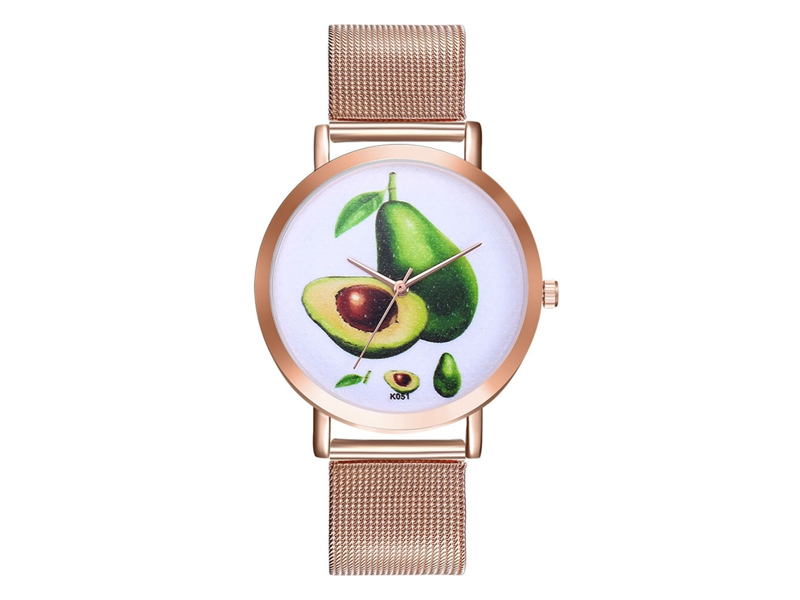 Reloj De Cuarzo Brillante Para Hombre Y Mujer Con Correa De Malla De Aleación, Casual