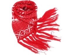 Bufanda Navideña De Punto Ciieeo Con Estampado De Cervatillo Y Copo De Nieve, Gruesa Y Larga, 160 Cm, Para Mujer En Invierno Con Pompón.