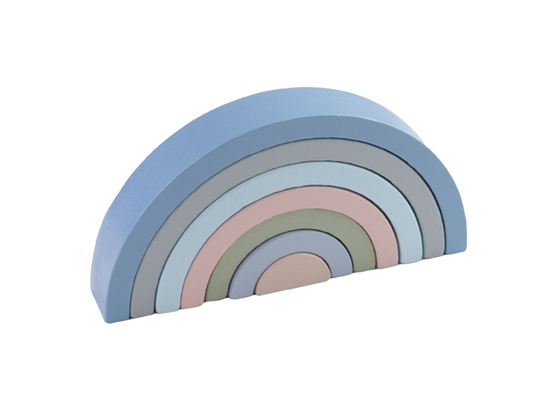 Juguete Apilable De Madera Colorido Para Bebés Con Varios Juegos.