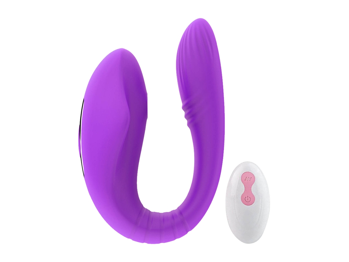 Juguete Vibrador Silicona Para Parejas 9 Modos 5 Frecuencias Inalámbrico Recargable Morado