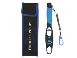 Alicates De Pesca De Aleación De Aluminio Con Mango Antideslizante, Fish Control Set Bl-040 Azul Con Escala.