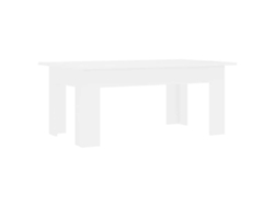 Mesa de centro de diseño moderno, 100 x 60 x 42 cm, madera industrializada blanca, Dec037801