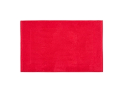 Homescapes Imperial Plain Cotton Red Bath Mat