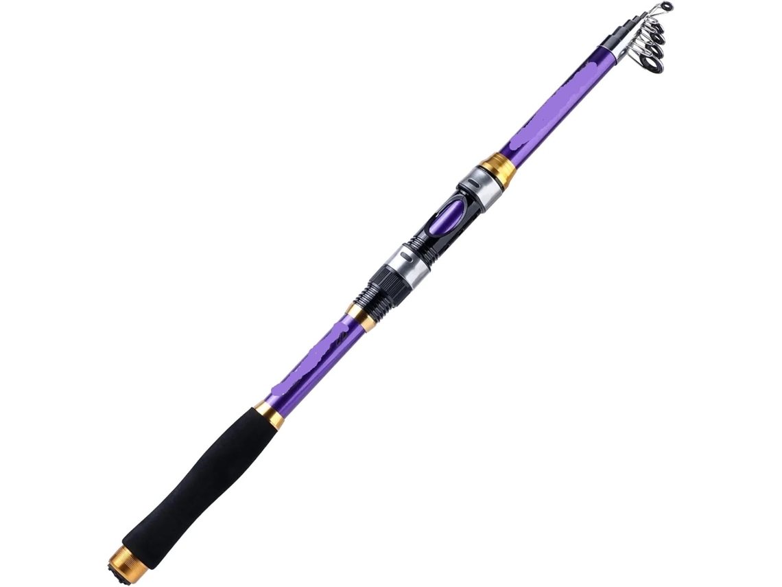Caña De Pescar Giratoria Carbono Para Trucha Y Carpa, Equipo Telescópico Señuelos., Resistente, Ligero