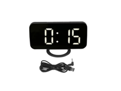 Reloj despertador digital multifuncional Baok con función de repetición de alarma, temporizador y luz LED ajustable.