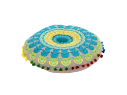 ORIGEN Home Decor - Cojín Textil Hogar Cojines Y Caminos Azul - 8x40x40 cm