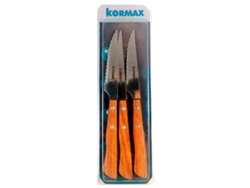 Cuchillos Chuleteros Hpl Roble Pack 3