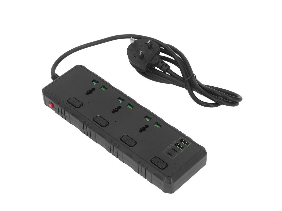 Controlador Omni de 3000 W con 3 interfaces, USB, 2 puertos PD e interruptores.