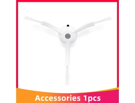 Cepillo giratorio lateral blanco de 3 brazos para Xiaomi 1/2/1S Roborock S50 Series Robot aspirador accesorios de repuesto para venta al por mayor