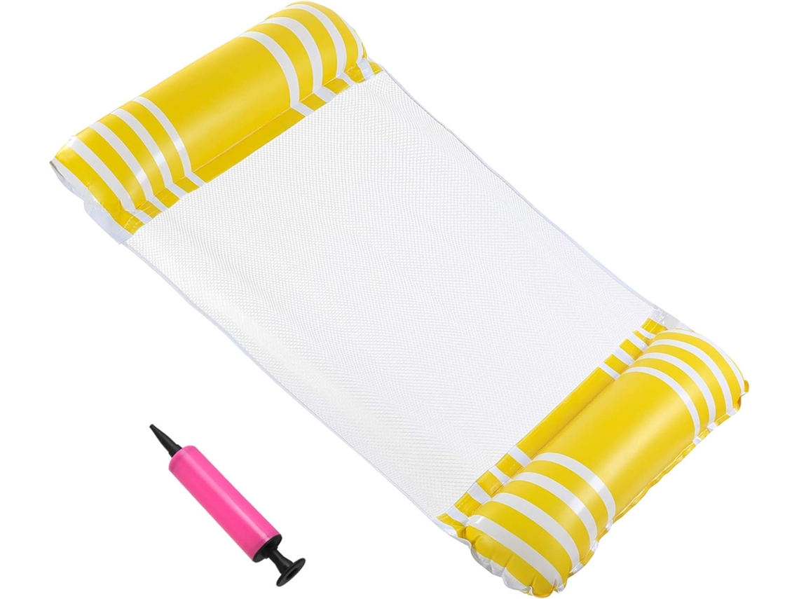 XYVONA Boia Dágua Multifuncional Para Festas Na Piscina, Design Ergonômico, Material De Pvc Antiaderente, Infla Rápido E Desinfla, Boia Dobrável Portátil (1