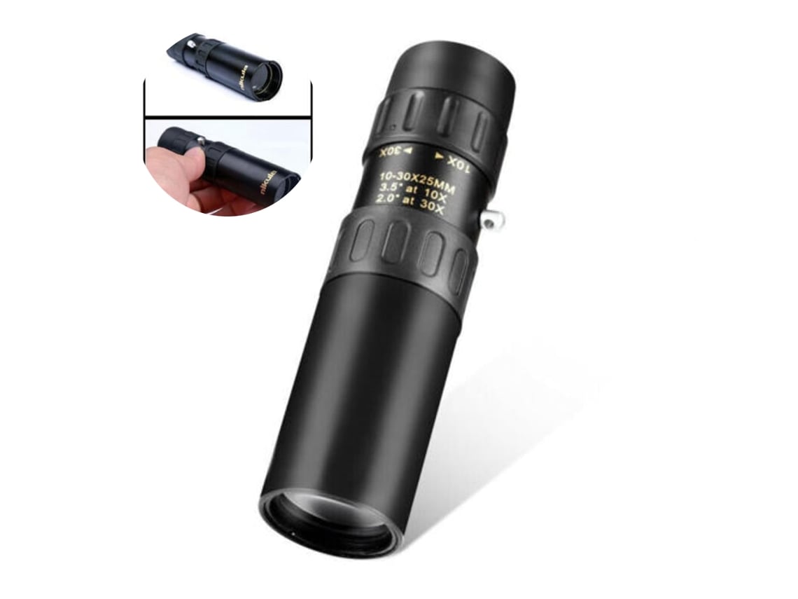 KOFIHETY Telescopio monocular con zoom de alta definición para deportes al aire libre, compacto y ligero, con prisma óptico, volante de enfoque suave y una ima