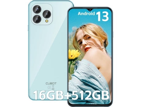 Smartphone 4G CUBOT P80 16GB 512GB 6.58” Azul