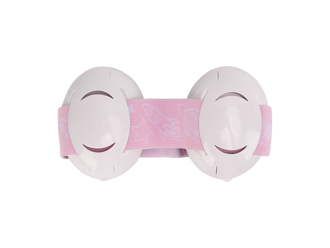 Tapones Para Los Oídos Rosas Antirruido Para Bebés Con Diadema Elástica Para Dormir Y Viajar.