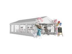 Carpa Para Fiestas De 4x8 M Para Bodas, Protección Upf50, Color Blanco.