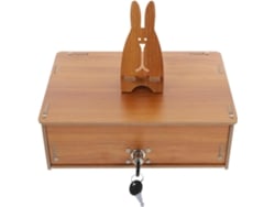 Soporte Ergonómico Para Monitor Con Cajones Con Cerradura Para Estantería De Almacenamiento De Oficina.