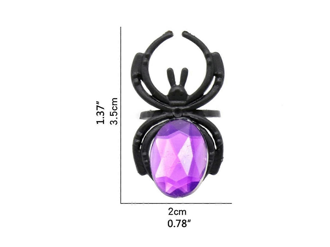 Innovador anillo de araña de plástico para Halloween. Juguetes de Halloween. Ly Ebike.