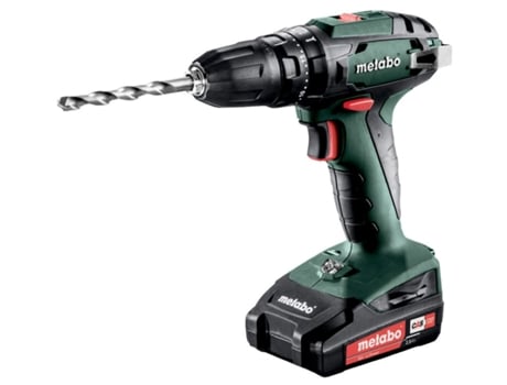 METABO SB 18 Taladro atornillador de percusión de batería/18V 2x Ion de litio; Cargador SC 30; METABOX 145