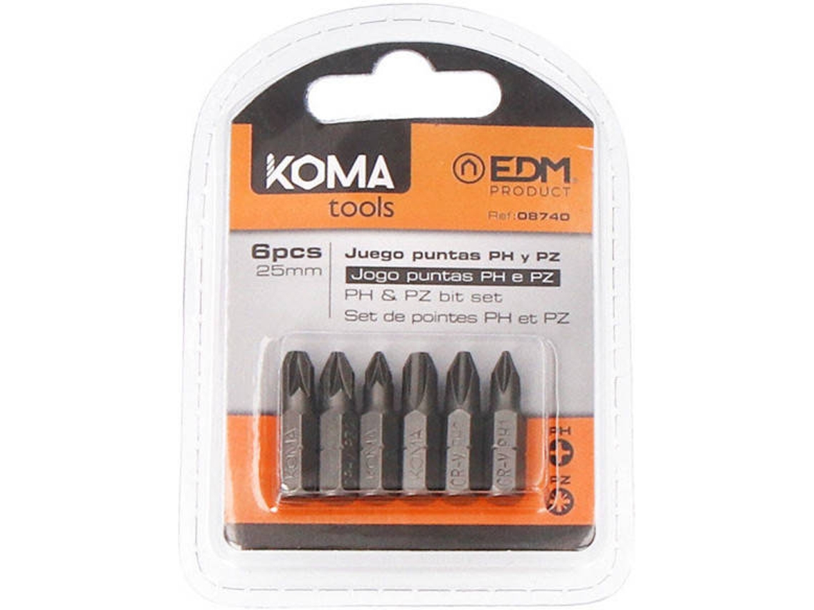 Set 6 Puntas NEOFERR PH123-PZ123 25mm