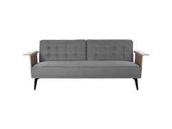 Sofa Cama Eucalipto Metal Gris 203x87x81cm