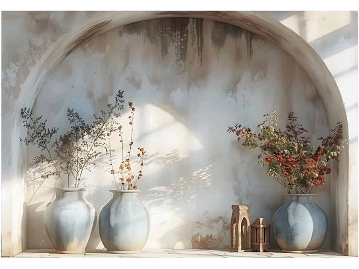 Fondo Sencillo Para Fotografía De 210x150 Cm, Tela, Arco, Planta, Estudio, Ambiente Interior F