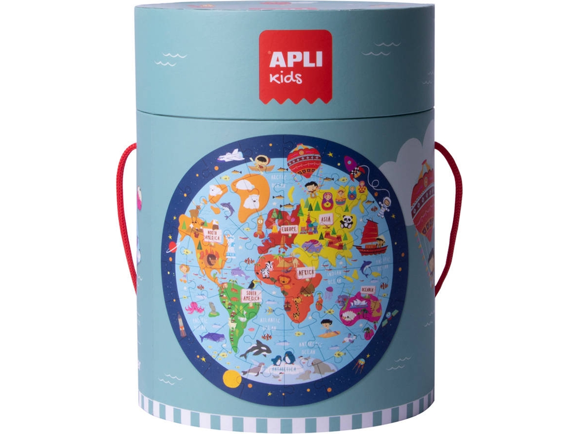 Puzzle APLI Circular Mapa Mundo (48 Piezas)