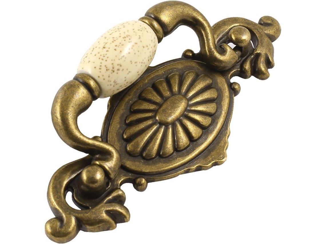Tirador De Metal Estilo Retro Color Bronce Para Puerta De Armario