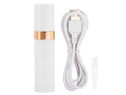 Afeitadora Usb Portátil Tamaño Lápiz Labial Depilador Eléctrico Mini Para Mujer Cuerpo Completo Blanco