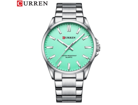 Relojes de Pareja Correa de Acero Relojes para Hombre Relojes de Mujer de Moda Relojes de Cuarzo de Negocios-Hombres Azul Claro LUUCOZK