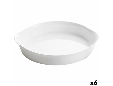 Molde para Horno Luminarc Smart Cuisine Redondo Blanco Ø 28 cm (6 Unidades)