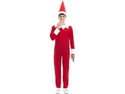 Disfraz o Maillot de Elfo travieso de la Navidad con gorro para adulto