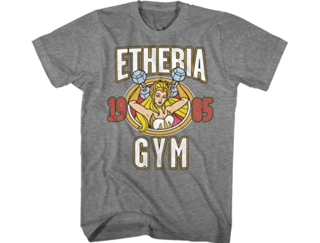 Camisetas Unisex DEEPSTONE She-Ra Etheria Gym Masters of the Universe Brezo de grafito (XXL)