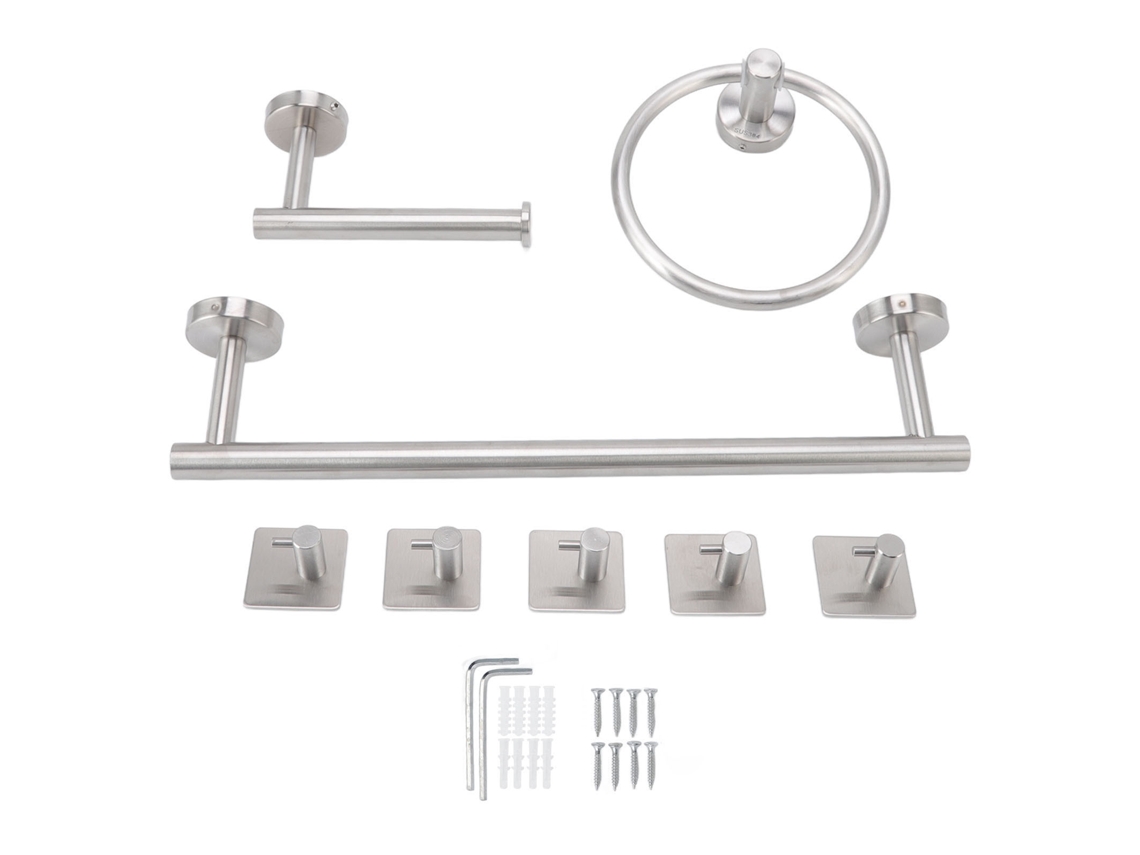 Juego de accesorios de baño (toallero y portarrollos)