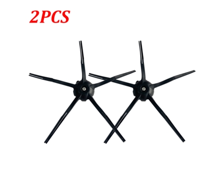 2 piezas de repuesto de Cepillo Lateral negro de 5 brazos para Xiaomi Roborock S6 S5 Max S50 S55 piezas de Robot aspirador Accesorios