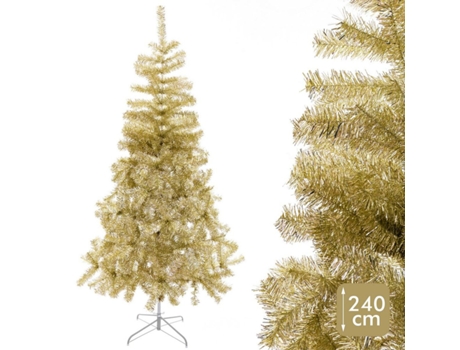 Árbol de Navidad Dorado Metal Plástico 240 cm